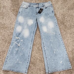 Distressed Light Blue Women's Jeans